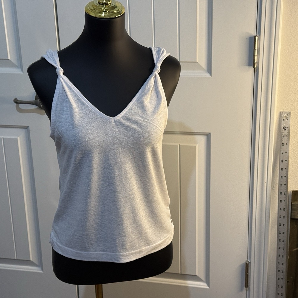 NWT Madewell Tank‎ Top Knotted Straps Size XS Eyelet White New